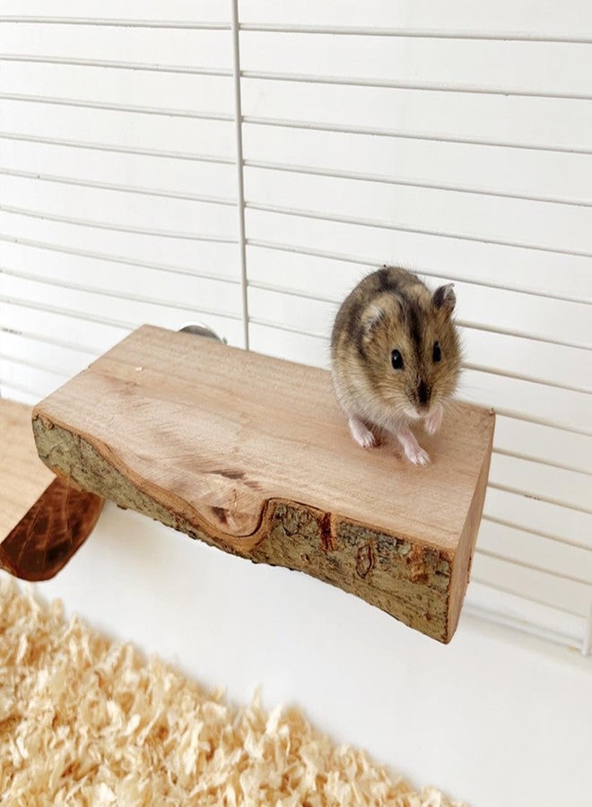 TANOMA Hamster Play Wooden Platform for Cage, Small Pets Animals Toy Platform, Stuff Cage Accessories for Dwarf Syrian Hamsters Gerbils Mice Degus - Image 4